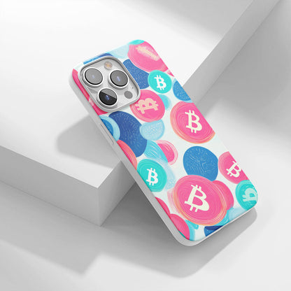 Latest 3rd-Generation Crystal Tough Glossy BTC (Bitcoin) iPhone Case