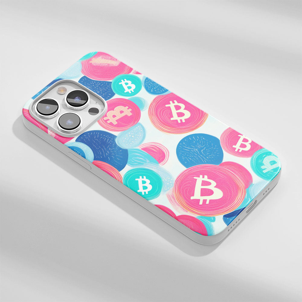 Latest 3rd-Generation Crystal Tough Glossy BTC (Bitcoin) iPhone Case