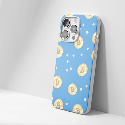 Latest 3rd-Generation Crystal Tough Glossy BTC (Bitcoin) iPhone Case