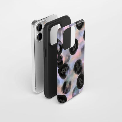 Double-Layer Semi-Handprinted Tough Matte BTC (Bitcoin) iPhone Case