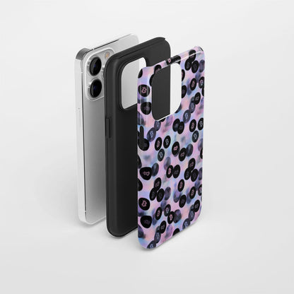 Double-Layer Semi-Handprinted Tough Matte BTC (Bitcoin) iPhone Case