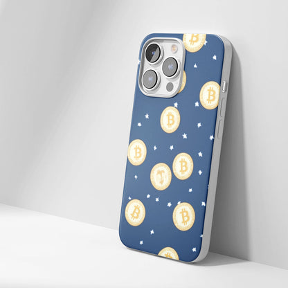 Latest 3rd-Generation Crystal Tough Glossy BTC (Bitcoin) iPhone Case