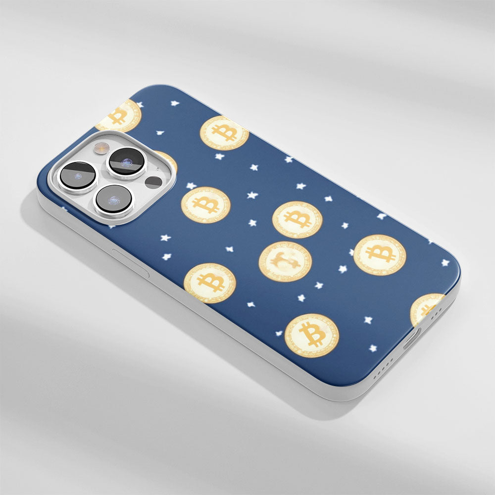 Latest 3rd-Generation Crystal Tough Glossy BTC (Bitcoin) iPhone Case