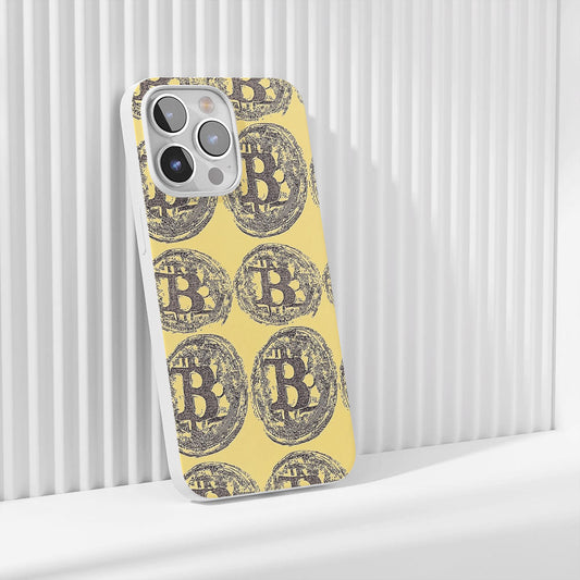 Latest 3rd-Generation Crystal Tough Glossy BTC (Bitcoin) iPhone Case