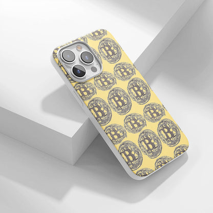 Latest 3rd-Generation Crystal Tough Glossy BTC (Bitcoin) iPhone Case