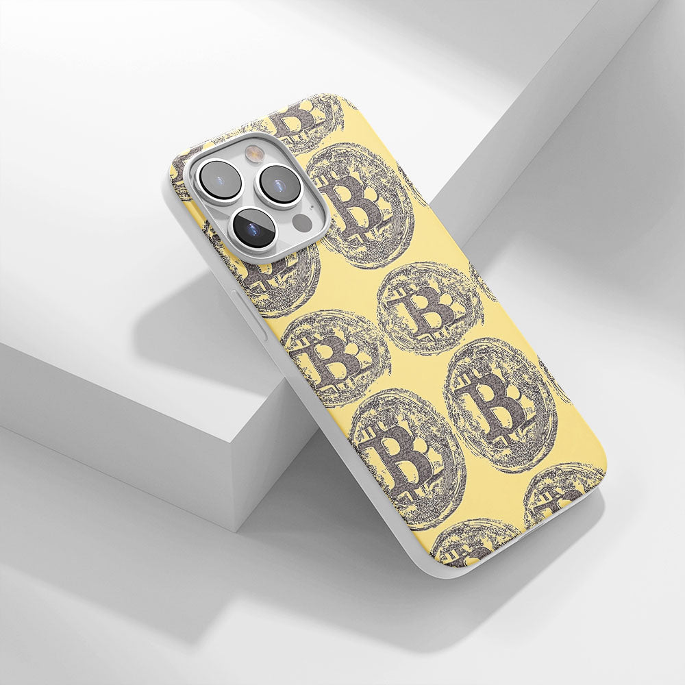 Latest 3rd-Generation Crystal Tough Glossy BTC (Bitcoin) iPhone Case