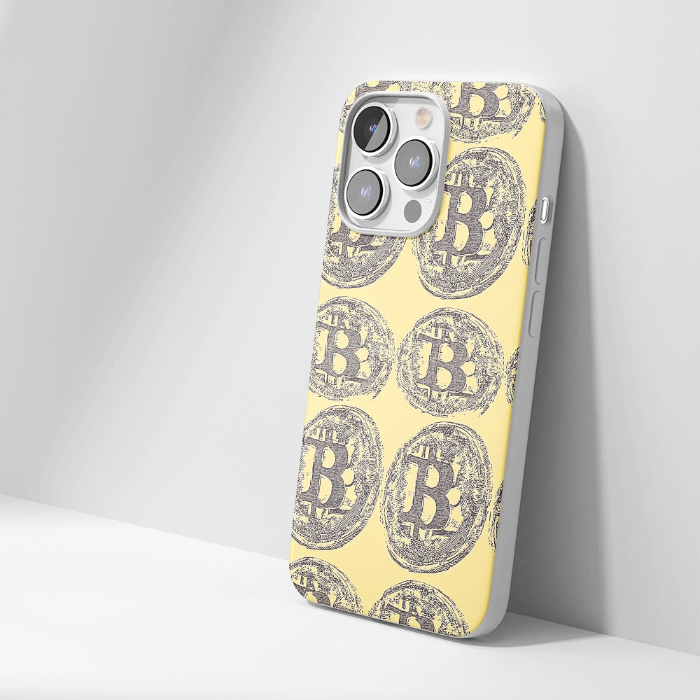 Latest 3rd-Generation Crystal Tough Glossy BTC (Bitcoin) iPhone Case