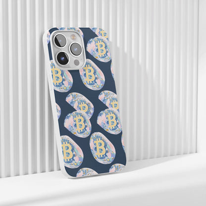 Latest 3rd-Generation Crystal Tough Glossy BTC (Bitcoin) iPhone Case