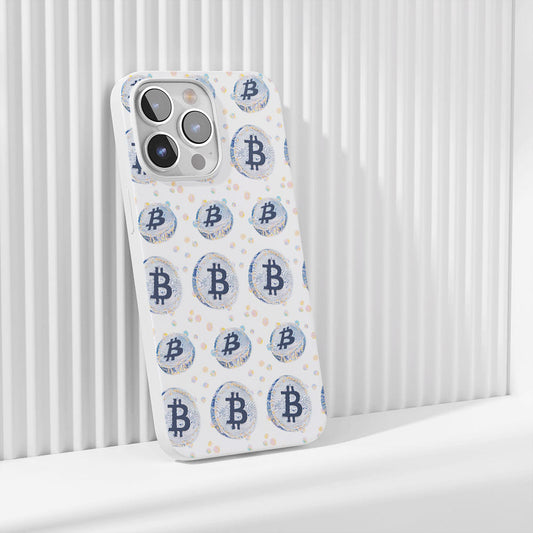 Latest 3rd-Generation Crystal Tough Glossy BTC (Bitcoin) iPhone Case