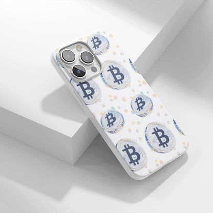 Latest 3rd-Generation Crystal Tough Glossy BTC (Bitcoin) iPhone Case