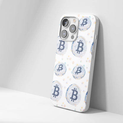 Latest 3rd-Generation Crystal Tough Glossy BTC (Bitcoin) iPhone Case