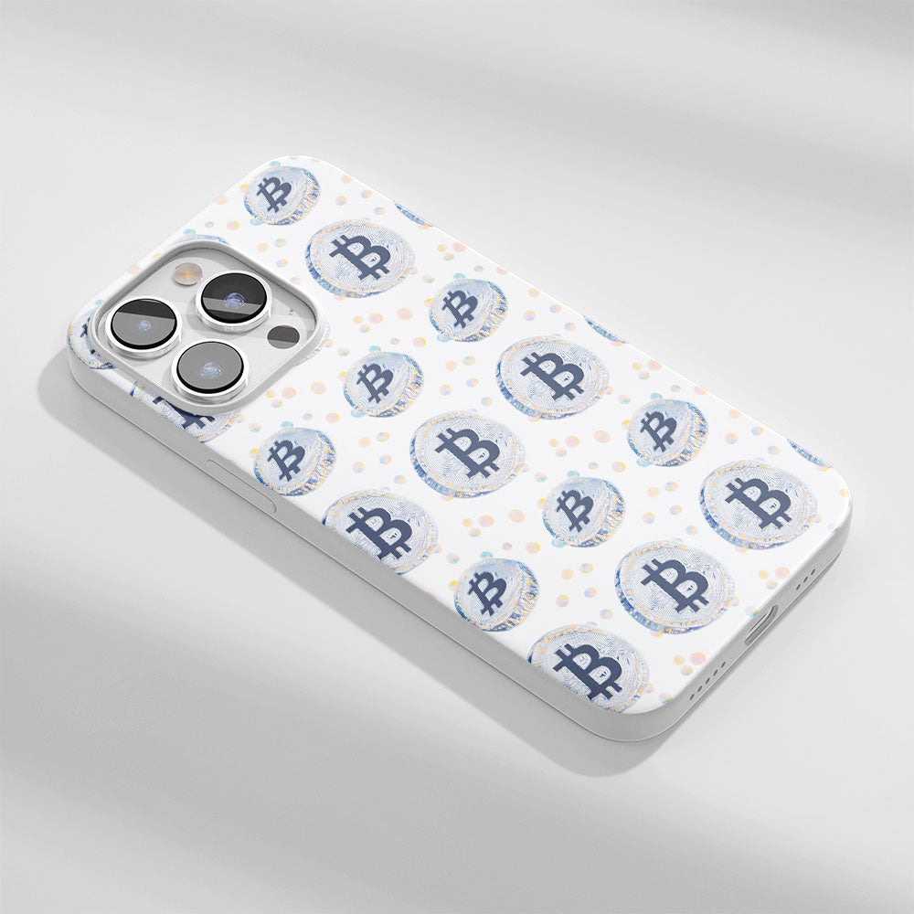 Latest 3rd-Generation Crystal Tough Glossy BTC (Bitcoin) iPhone Case