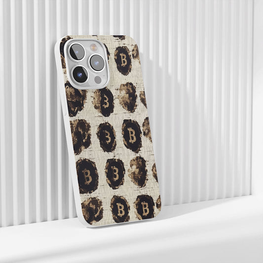 Latest 3rd-Generation Crystal Tough Glossy BTC (Bitcoin) iPhone Case