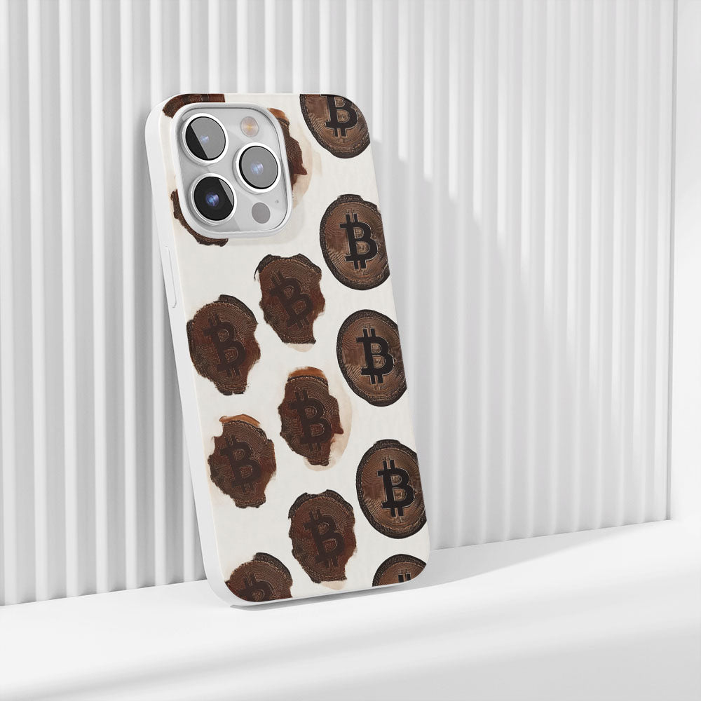 Latest 3rd-Generation Crystal Tough Glossy BTC (Bitcoin) iPhone Case