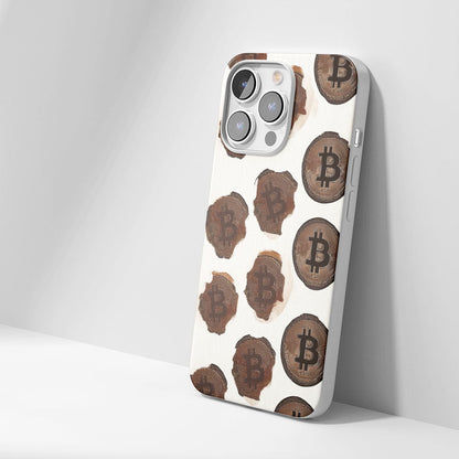 Latest 3rd-Generation Crystal Tough Glossy BTC (Bitcoin) iPhone Case