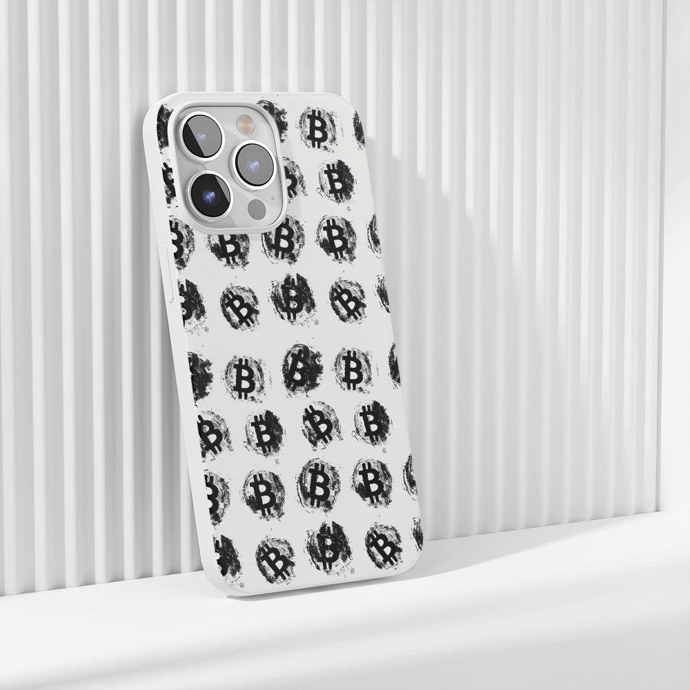 Latest 3rd-Generation Crystal Tough Glossy BTC (Bitcoin) iPhone Case