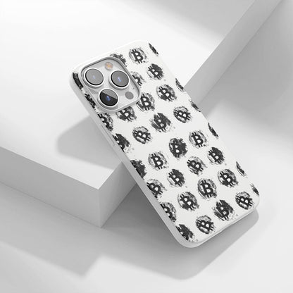 Latest 3rd-Generation Crystal Tough Glossy BTC (Bitcoin) iPhone Case