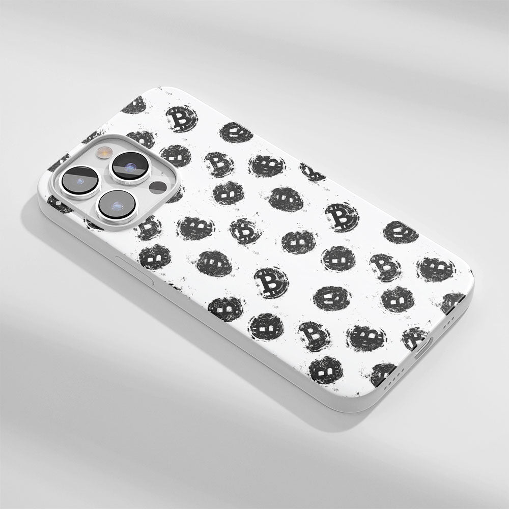 Latest 3rd-Generation Crystal Tough Glossy BTC (Bitcoin) iPhone Case