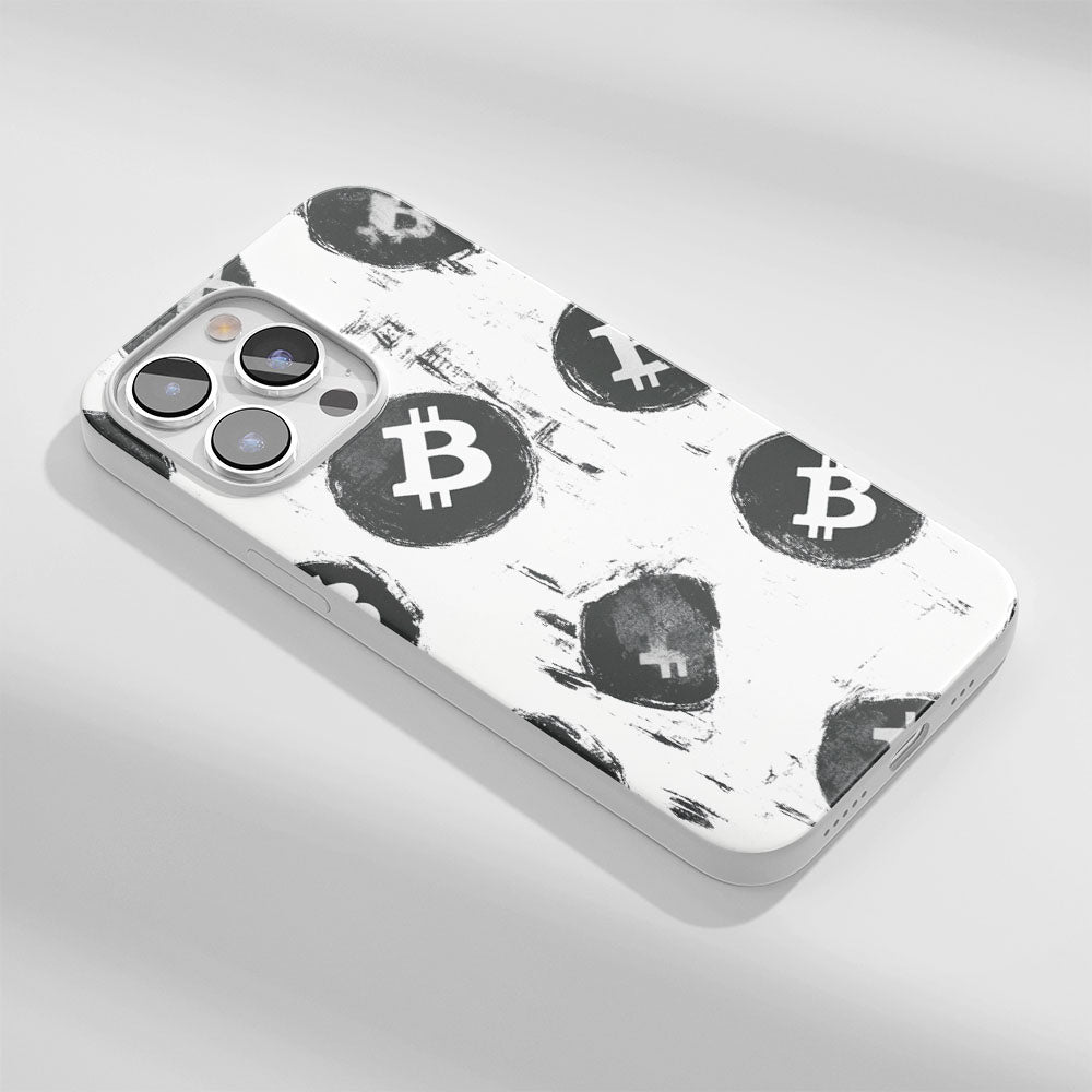 Latest 3rd-Generation Crystal Tough Glossy BTC (Bitcoin) iPhone Case