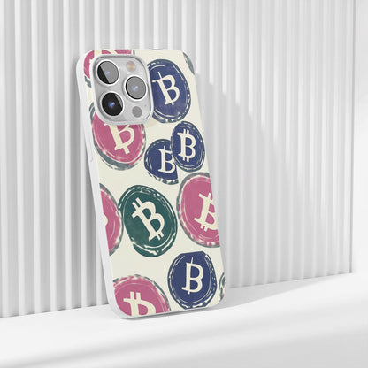 Latest 3rd-Generation Crystal Tough Glossy BTC (Bitcoin) iPhone Case