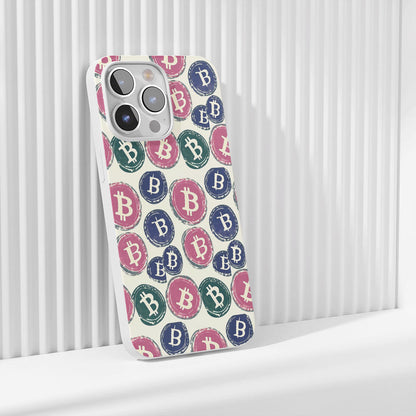 Latest 3rd-Generation Crystal Tough Glossy BTC (Bitcoin) iPhone Case