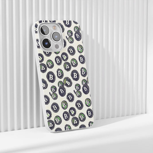 Latest 3rd-Generation Crystal Tough Glossy BTC (Bitcoin) iPhone Case