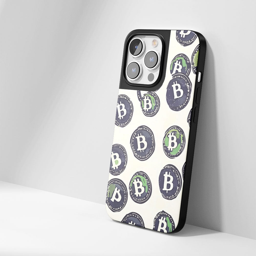 工業級堅韌霧面 BTC（比特幣）iPhone 手機殼