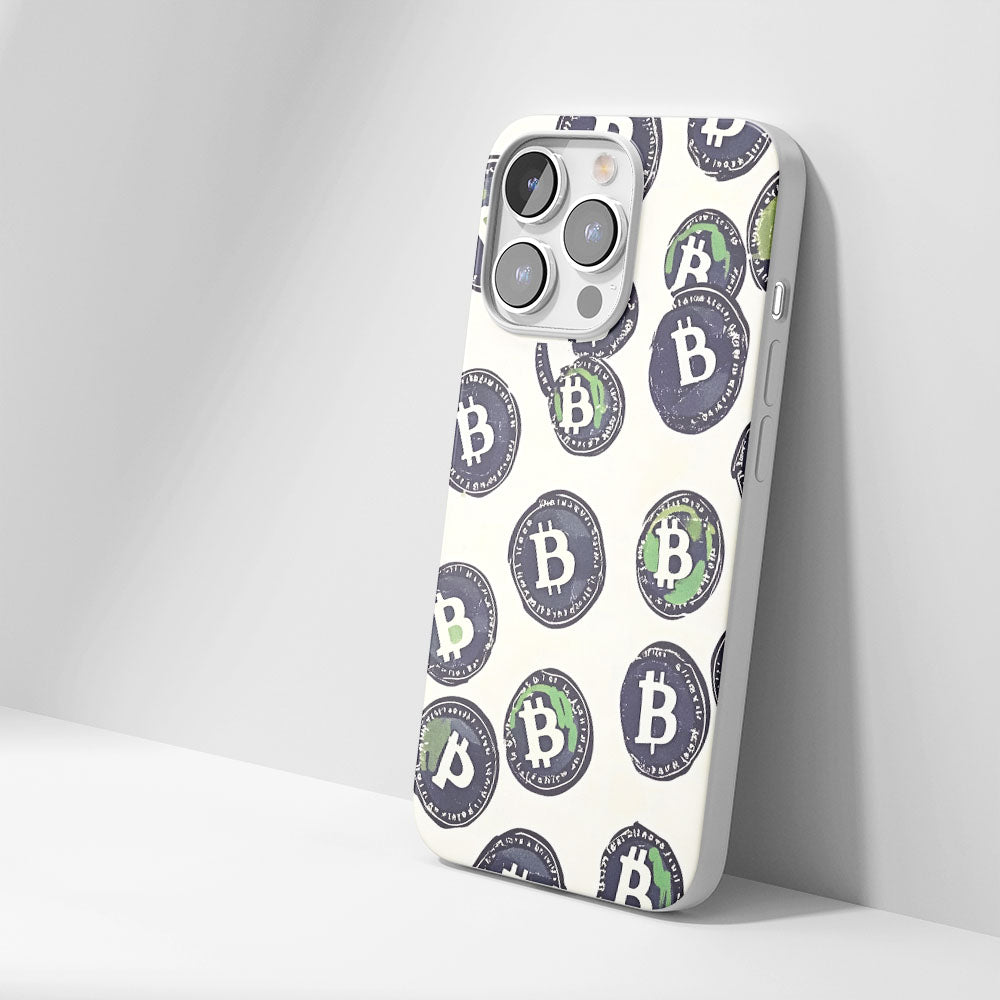 Latest 3rd-Generation Crystal Tough Glossy BTC (Bitcoin) iPhone Case