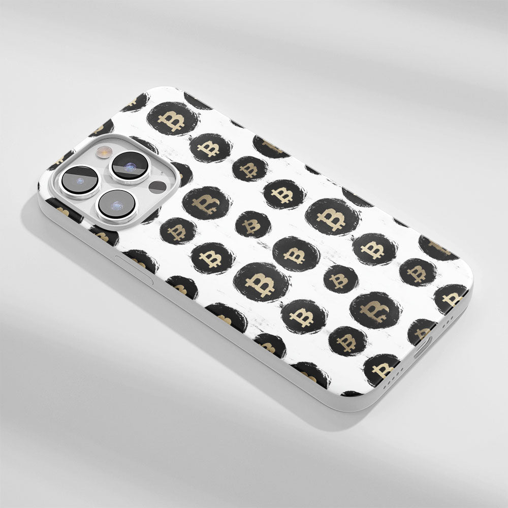 Latest 3rd-Generation Crystal Tough Glossy BTC (Bitcoin) iPhone Case