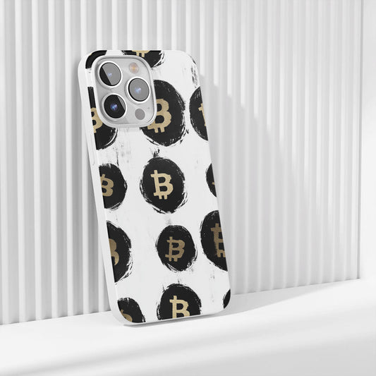 Latest 3rd-Generation Crystal Tough Glossy BTC (Bitcoin) iPhone Case