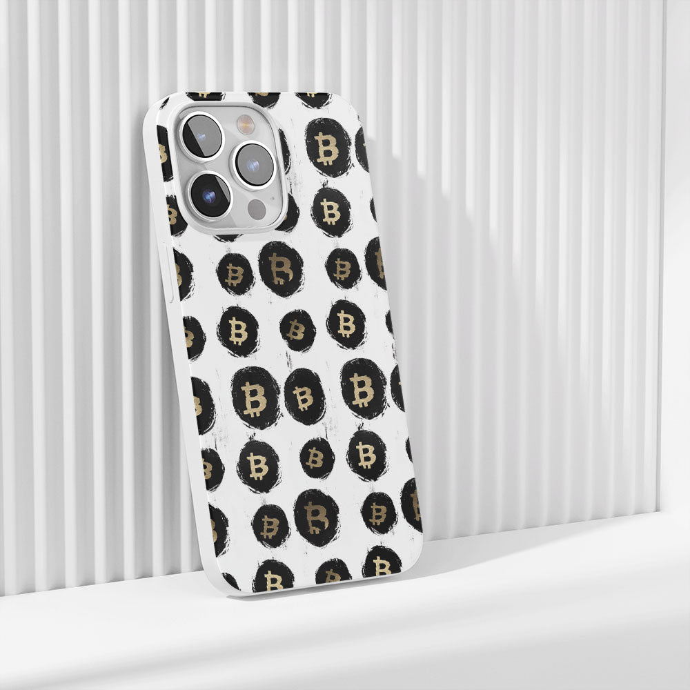 Latest 3rd-Generation Crystal Tough Glossy BTC (Bitcoin) iPhone Case