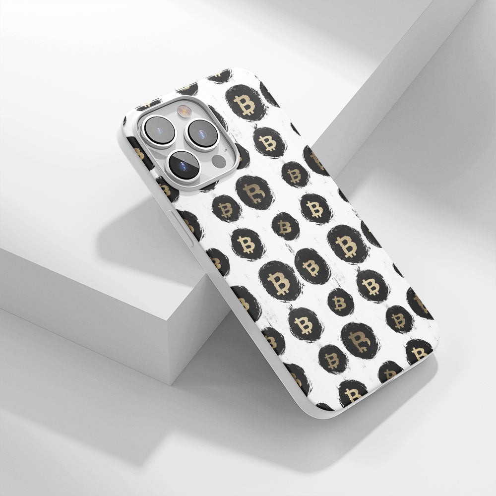 Latest 3rd-Generation Crystal Tough Glossy BTC (Bitcoin) iPhone Case