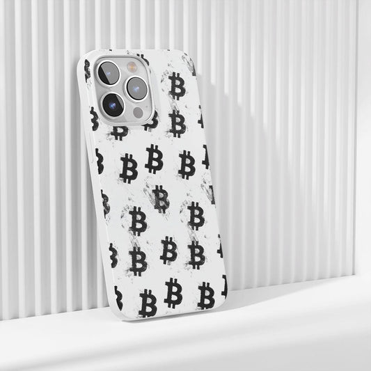 Latest 3rd-Generation Crystal Tough Glossy BTC (Bitcoin) iPhone Case