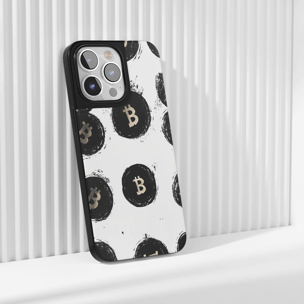 工業級堅韌霧面 BTC（比特幣）iPhone 手機殼