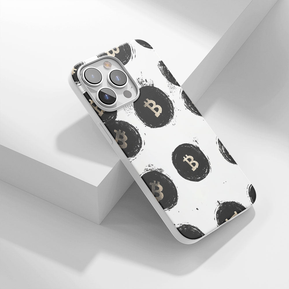 Latest 3rd-Generation Crystal Tough Glossy BTC (Bitcoin) iPhone Case