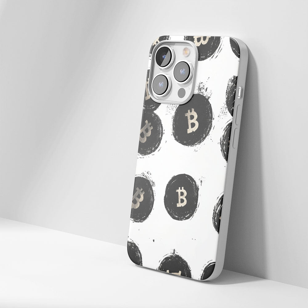 Latest 3rd-Generation Crystal Tough Glossy BTC (Bitcoin) iPhone Case