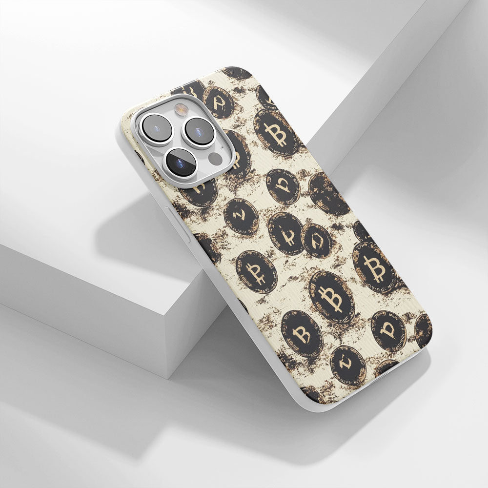 Latest 3rd-Generation Crystal Tough Glossy BTC (Bitcoin) iPhone Case