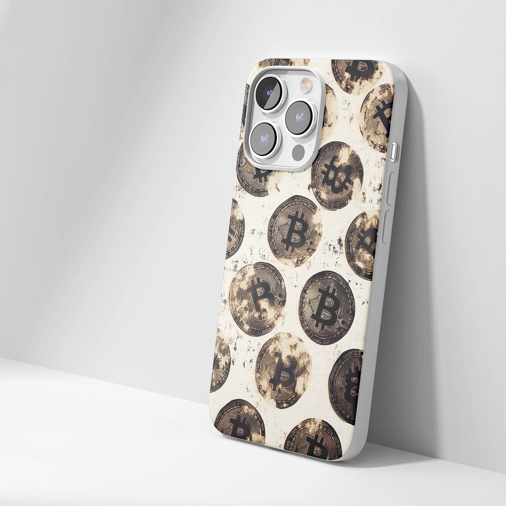 Latest 3rd-Generation Crystal Tough Glossy BTC (Bitcoin) iPhone Case