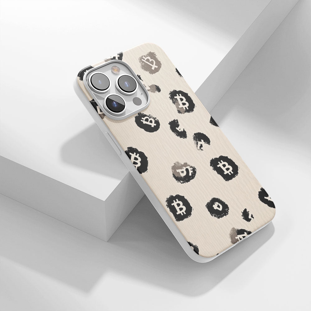 Latest 3rd-Generation Crystal Tough Glossy BTC (Bitcoin) iPhone Case