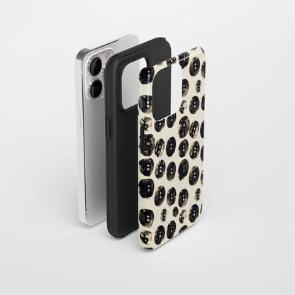 Double-Layer Semi-Handprinted Tough Matte BTC (Bitcoin) iPhone Case