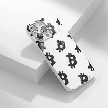 Latest 3rd-Generation Crystal Tough Glossy BTC (Bitcoin) iPhone Case