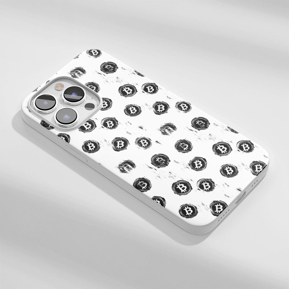 Latest 3rd-Generation Crystal Tough Glossy BTC (Bitcoin) iPhone Case