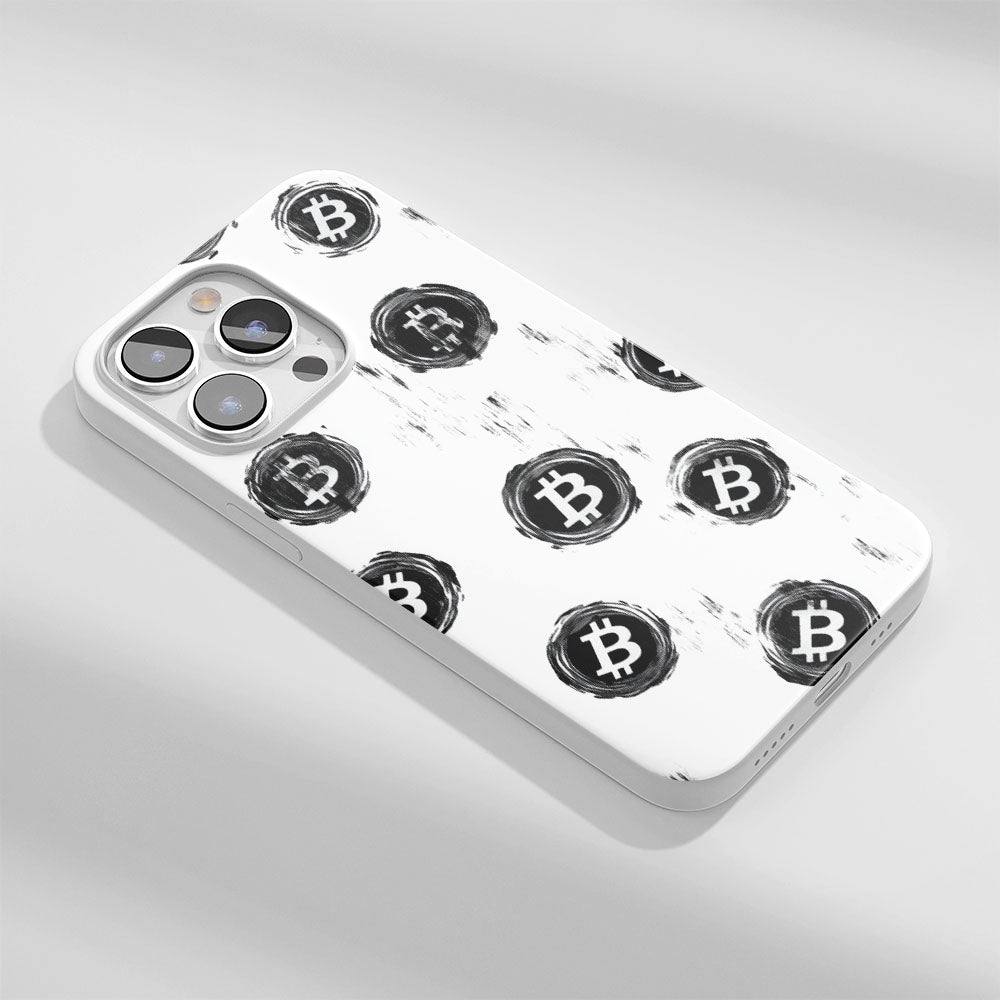 Latest 3rd-Generation Crystal Tough Glossy BTC (Bitcoin) iPhone Case