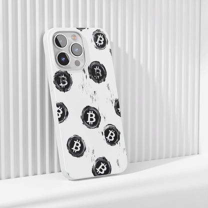 Latest 3rd-Generation Crystal Tough Glossy BTC (Bitcoin) iPhone Case