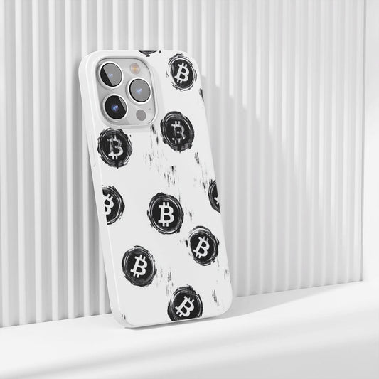 Latest 3rd-Generation Crystal Tough Glossy BTC (Bitcoin) iPhone Case