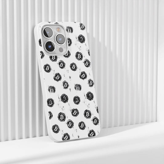 Latest 3rd-Generation Crystal Tough Glossy BTC (Bitcoin) iPhone Case