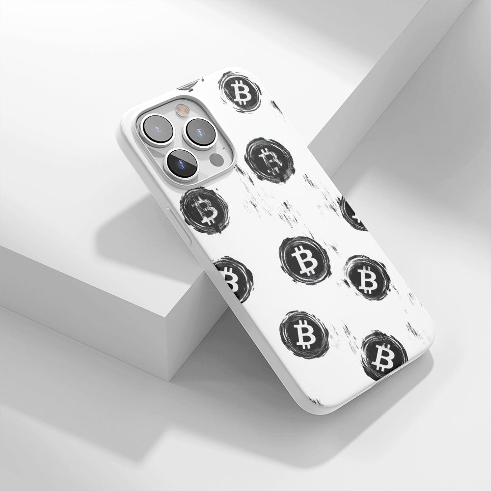 Latest 3rd-Generation Crystal Tough Glossy BTC (Bitcoin) iPhone Case