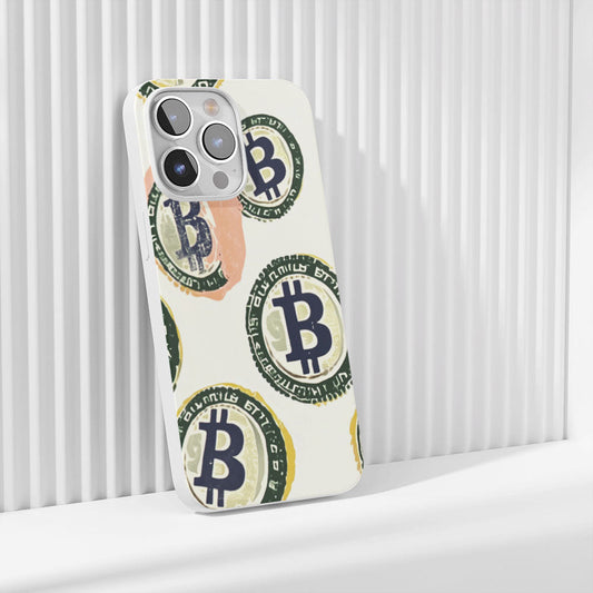 Latest 3rd-Generation Crystal Tough Glossy BTC (Bitcoin) iPhone Case