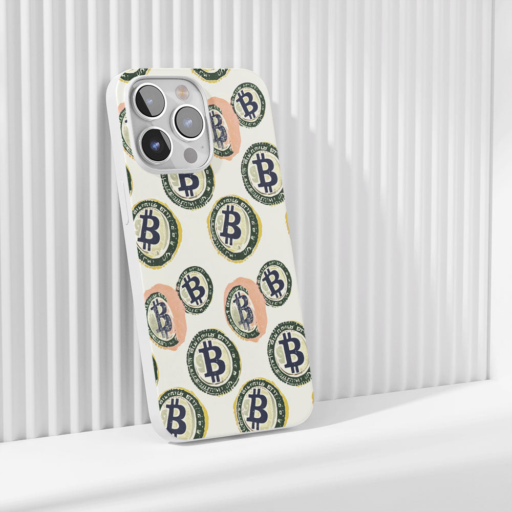 Latest 3rd-Generation Crystal Tough Glossy BTC (Bitcoin) iPhone Case