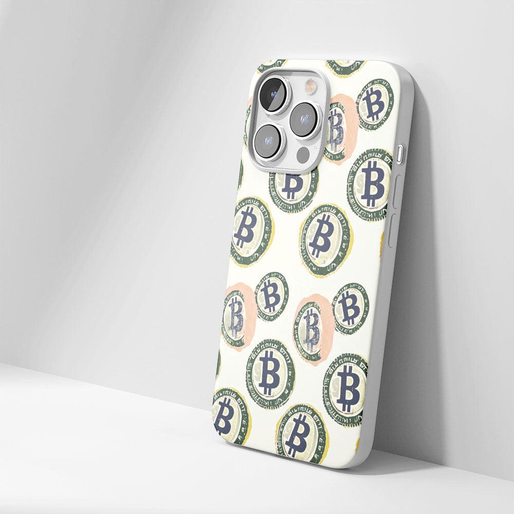 Latest 3rd-Generation Crystal Tough Glossy BTC (Bitcoin) iPhone Case